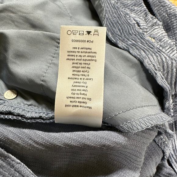 Rag & Bone NWT Rosa Corduroy Pants Powder Blue Color Size 28 Button Fly Mid Rise - Picture 5 of 10